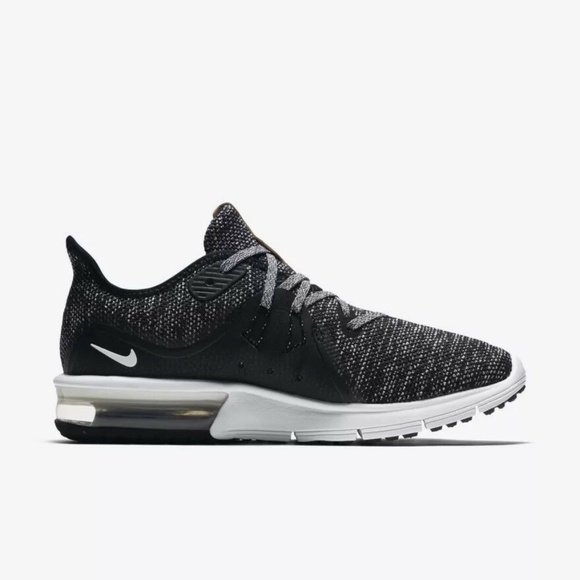 Nike Air Max Sequent 3 Low Womens Running Shoes Black/Gray 908993-011 NEW Sz 6.5 - Picture 3 of 9